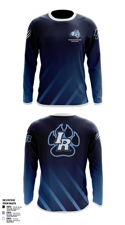 Indian River Wolves 97303805 Long Sleeve Performance Shirt 1