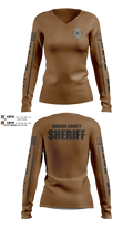 Dawson County Sheriff’s Office Women's Long Sleeve V-neck Shirt - 23