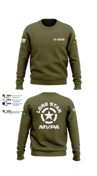 Crew Neck Sweatshirt, Lone Star MVPA, , Teamtime, Team time, sublimation, custom sports apparel, team uniforms, spirit wear, spiritwear, sports uniforms, custom shirts, team store, custom team store, fundraiser sports, apparel fundraiser