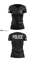 PERRY POLICE DEPARTMENT Women's Short Sleeve V-neck Shirt - 11