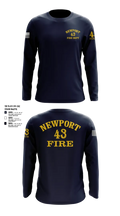 Newport Fire Department 13919052 Long Sleeve Performance Shirt - 1
