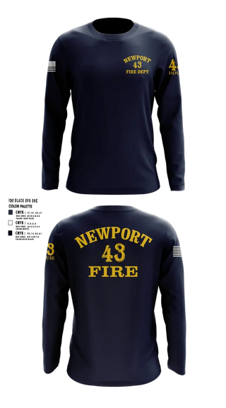 Long Sleeve Performance Shirt, Newport Fire Department, Fire Department, Teamtime, Team time, sublimation, custom sports apparel, team uniforms, spirit wear, spiritwear, sports uniforms, custom shirts, team store, custom team store, fundraiser sports, apparel fundraiser