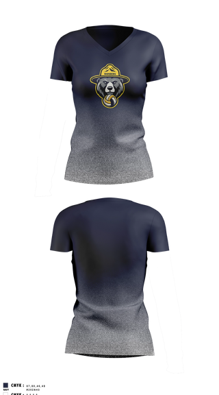 Womens Short Sleeve Vneck Shirt, Naches Valley Ranger Track & Field, Track & Field, Teamtime, Team time, sublimation, custom sports apparel, team uniforms, spirit wear, spiritwear, sports uniforms, custom shirts, team store, custom team store, fundraiser sports, apparel fundraiser