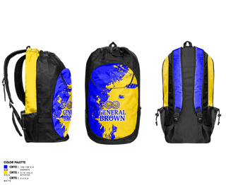Gear Bag, General Brown, Cheer, Teamtime, Team time, sublimation, custom sports apparel, team uniforms, spirit wear, spiritwear, sports uniforms, custom shirts, team store, custom team store, fundraiser sports, apparel fundraiser