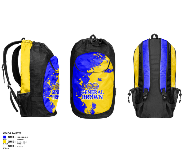 Gear Bag, General Brown, Cheer, Teamtime, Team time, sublimation, custom sports apparel, team uniforms, spirit wear, spiritwear, sports uniforms, custom shirts, team store, custom team store, fundraiser sports, apparel fundraiser