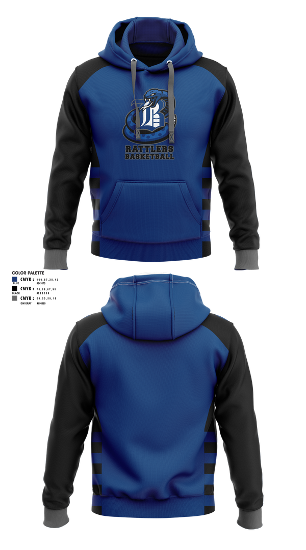 Hoodie, Rattlers, Men's Basketball, Teamtime, Team time, sublimation, custom sports apparel, team uniforms, spirit wear, spiritwear, sports uniforms, custom shirts, team store, custom team store, fundraiser sports, apparel fundraiser