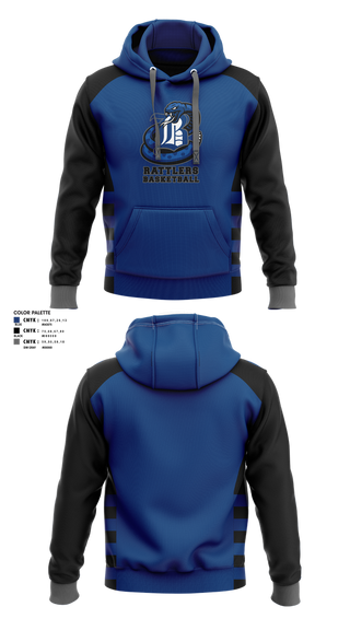 Hoodie, Rattlers, Men's Basketball, Teamtime, Team time, sublimation, custom sports apparel, team uniforms, spirit wear, spiritwear, sports uniforms, custom shirts, team store, custom team store, fundraiser sports, apparel fundraiser