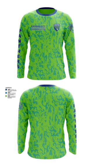 Long Sleeve Performance Shirt, Kansas City Missouri Police Athletic League Panthers (Soccer), Spirit Store, Teamtime, Team time, sublimation, custom sports apparel, team uniforms, spirit wear, spiritwear, sports uniforms, custom shirts, team store, custom team store, fundraiser sports, apparel fundraiser