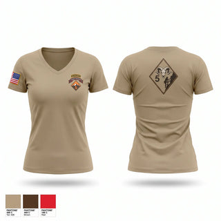 Womens Short Sleeve Vneck Shirt, 5th Ranger Training Battalion, Army, Teamtime, Team time, sublimation, custom sports apparel, team uniforms, spirit wear, spiritwear, sports uniforms, custom shirts, team store, custom team store, fundraiser sports, apparel fundraiser