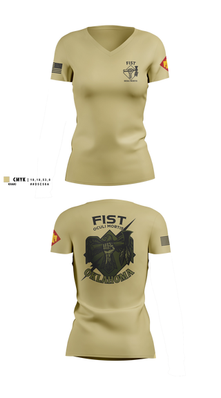 Womens Short Sleeve Vneck Shirt, HHB 160th FIST, Army, Teamtime, Team time, sublimation, custom sports apparel, team uniforms, spirit wear, spiritwear, sports uniforms, custom shirts, team store, custom team store, fundraiser sports, apparel fundraiser