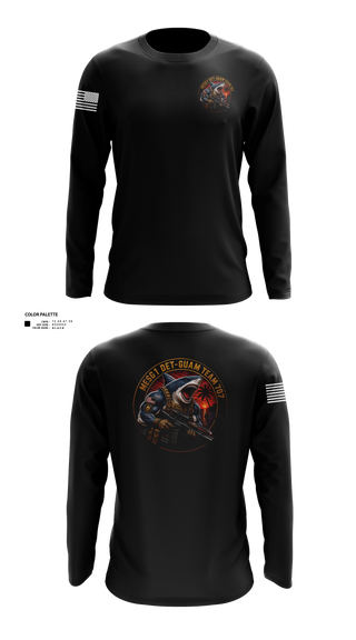 Long Sleeve Performance Shirt, MESG-1 DET GUAM TEAM 707, Navy, Teamtime, Team time, sublimation, custom sports apparel, team uniforms, spirit wear, spiritwear, sports uniforms, custom shirts, team store, custom team store, fundraiser sports, apparel fundraiser