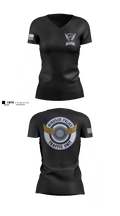 Windsor PD Traffic Unit 15441885 Women's Short Sleeve V-neck Shirt - 2