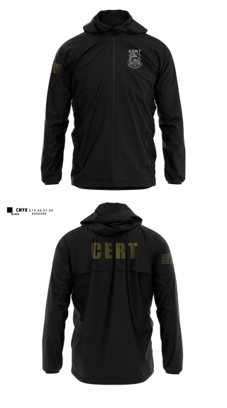Windbreaker, Chester County Prison Emergency Response Team CERT, Police, Teamtime, Team time, sublimation, custom sports apparel, team uniforms, spirit wear, spiritwear, sports uniforms, custom shirts, team store, custom team store, fundraiser sports, apparel fundraiser
