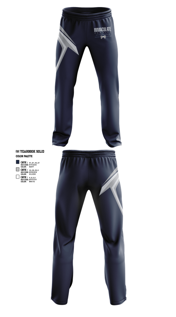 Sweatpants, Immaculate Cheer, Cheer, Teamtime, Team time, sublimation, custom sports apparel, team uniforms, spirit wear, spiritwear, sports uniforms, custom shirts, team store, custom team store, fundraiser sports, apparel fundraiser