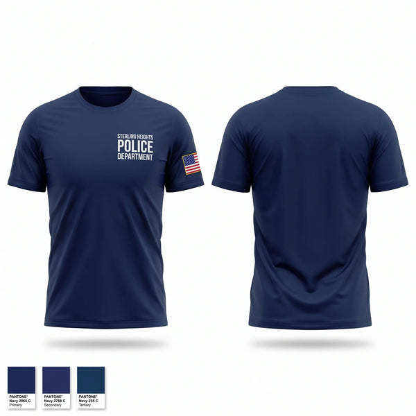 Short Sleeve Performance Shirt, Sterling Heights Police Department, Police, Teamtime, Team time, sublimation, custom sports apparel, team uniforms, spirit wear, spiritwear, sports uniforms, custom shirts, team store, custom team store, fundraiser sports, apparel fundraiser