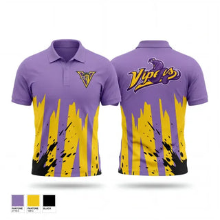 Short Sleeve Performance Polo, Vipers, Baseball, Teamtime, Team time, sublimation, custom sports apparel, team uniforms, spirit wear, spiritwear, sports uniforms, custom shirts, team store, custom team store, fundraiser sports, apparel fundraiser