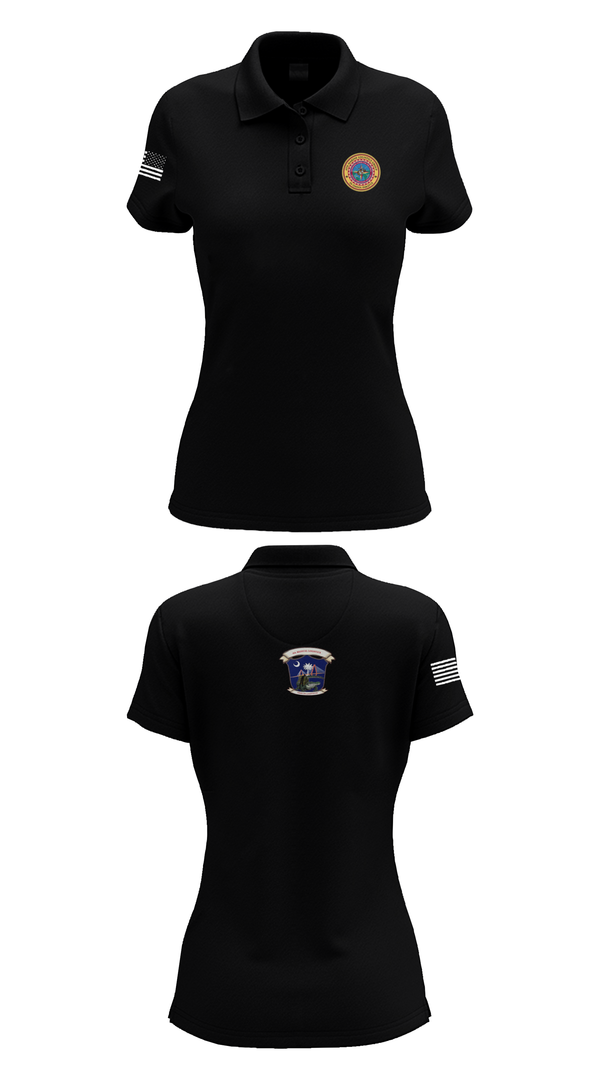 Womens Short Sleeve Performance Polo, 4th Medical Logistics, Marines, Teamtime, Team time, sublimation, custom sports apparel, team uniforms, spirit wear, spiritwear, sports uniforms, custom shirts, team store, custom team store, fundraiser sports, apparel fundraiser