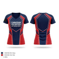 Canadian Volunteer Fire Department 94658474 Women's Short Sleeve V-neck Shirt - 1