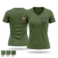 TEN42 POLICE SERVICES Women's Short Sleeve V-neck Shirt - 1