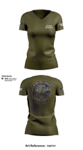 Combat Cajun Women's Short Sleeve V-neck Shirt - 9