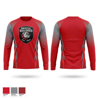 Long Sleeve Performance Shirt, Bristol Bulldogs Youth Football and Cheer, , Teamtime, Team time, sublimation, custom sports apparel, team uniforms, spirit wear, spiritwear, sports uniforms, custom shirts, team store, custom team store, fundraiser sports, apparel fundraiser