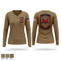 Dogs of War Women's Long Sleeve V-neck Shirt - 1