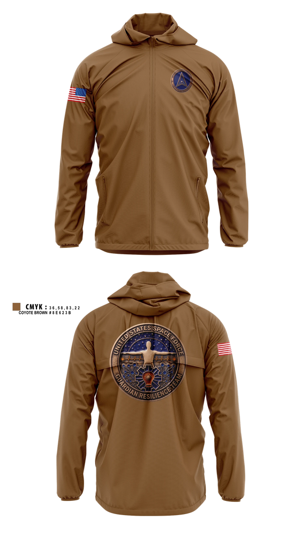 Windbreaker, Guardian Resilience Team, Space Force, Teamtime, Team time, sublimation, custom sports apparel, team uniforms, spirit wear, spiritwear, sports uniforms, custom shirts, team store, custom team store, fundraiser sports, apparel fundraiser