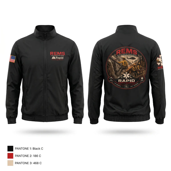Windbreaker, Rapid Emergency Management, EMS/EMT, Teamtime, Team time, sublimation, custom sports apparel, team uniforms, spirit wear, spiritwear, sports uniforms, custom shirts, team store, custom team store, fundraiser sports, apparel fundraiser