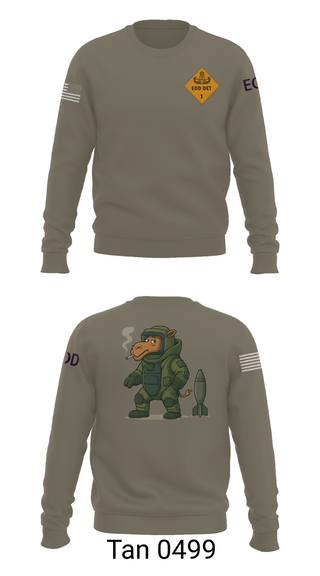 Crew Neck Sweatshirt, 1st EOD DET, , Teamtime, Team time, sublimation, custom sports apparel, team uniforms, spirit wear, spiritwear, sports uniforms, custom shirts, team store, custom team store, fundraiser sports, apparel fundraiser