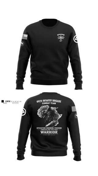 Crew Neck Sweatshirt, 44th IBCT, Army, Teamtime, Team time, sublimation, custom sports apparel, team uniforms, spirit wear, spiritwear, sports uniforms, custom shirts, team store, custom team store, fundraiser sports, apparel fundraiser