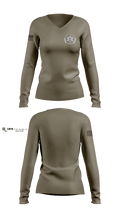 Farmington Police Department 28267932 Women's Long Sleeve V-neck Shirt - 2
