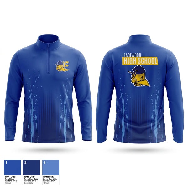 Quarter Zip Jacket, Eastwood High School, Cross Country, Teamtime, Team time, sublimation, custom sports apparel, team uniforms, spirit wear, spiritwear, sports uniforms, custom shirts, team store, custom team store, fundraiser sports, apparel fundraiser