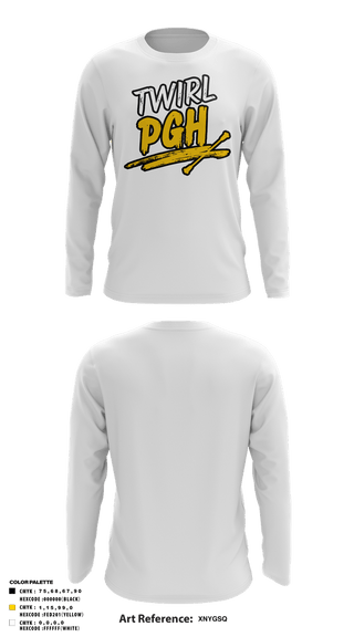 Long Sleeve Performance Shirt, Twirl PGH, Spirit Store, Teamtime, Team time, sublimation, custom sports apparel, team uniforms, spirit wear, spiritwear, sports uniforms, custom shirts, team store, custom team store, fundraiser sports, apparel fundraiser