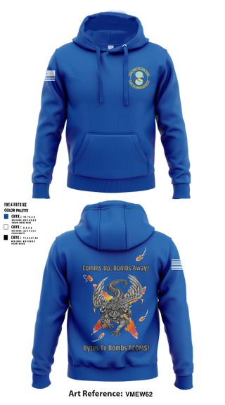 Hoodie, 608 ACOMS, Air Force, Teamtime, Team time, sublimation, custom sports apparel, team uniforms, spirit wear, spiritwear, sports uniforms, custom shirts, team store, custom team store, fundraiser sports, apparel fundraiser