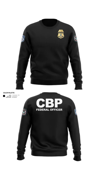 Crew Neck Sweatshirt, US Customs and Border Protection, Police, Teamtime, Team time, sublimation, custom sports apparel, team uniforms, spirit wear, spiritwear, sports uniforms, custom shirts, team store, custom team store, fundraiser sports, apparel fundraiser