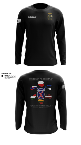Long Sleeve Performance Shirt, 23D Military Police Company Deployment 2026, Army, Teamtime, Team time, sublimation, custom sports apparel, team uniforms, spirit wear, spiritwear, sports uniforms, custom shirts, team store, custom team store, fundraiser sports, apparel fundraiser