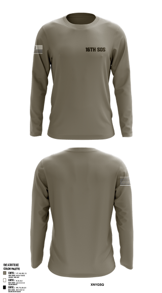 Long Sleeve Performance Shirt, 16th SOS, Air Force, Teamtime, Team time, sublimation, custom sports apparel, team uniforms, spirit wear, spiritwear, sports uniforms, custom shirts, team store, custom team store, fundraiser sports, apparel fundraiser