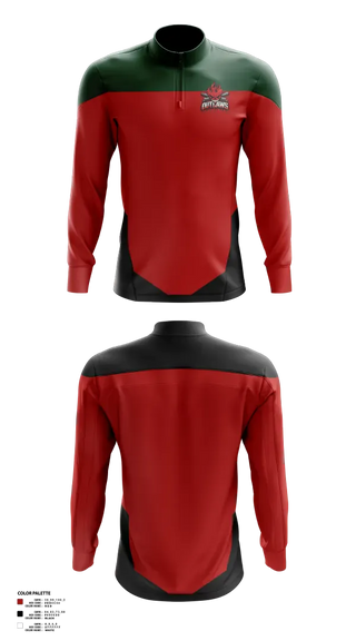 Quarter Zip Jacket, DownEast Outlaws, Baseball, Teamtime, Team time, sublimation, custom sports apparel, team uniforms, spirit wear, spiritwear, sports uniforms, custom shirts, team store, custom team store, fundraiser sports, apparel fundraiser