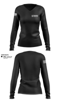 Cattaraugus County Sheriff Office 14742648 Women's Long Sleeve V-neck Shirt - 1