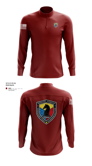 Quarter Zip Jacket, Command Post Modernization, , Teamtime, Team time, sublimation, custom sports apparel, team uniforms, spirit wear, spiritwear, sports uniforms, custom shirts, team store, custom team store, fundraiser sports, apparel fundraiser