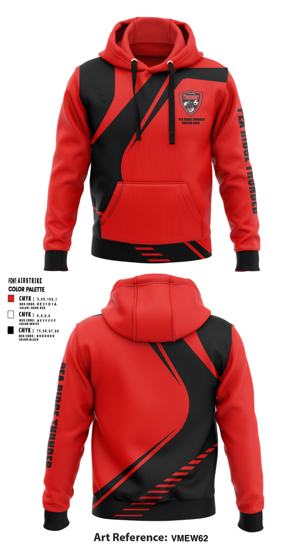 Hoodie, Pea Ridge Thunder Soccer Club, Men's Soccer, Teamtime, Team time, sublimation, custom sports apparel, team uniforms, spirit wear, spiritwear, sports uniforms, custom shirts, team store, custom team store, fundraiser sports, apparel fundraiser