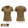 1/109th Infantry Mortars Women's Short Sleeve V-neck Shirt - 1