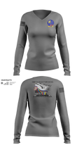 219th Engineering Installations Squdron 72144769 Women's Long Sleeve V-neck Shirt - 21