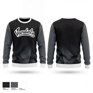 Crew Neck Sweatshirt, Midwest Vandals, Baseball, Teamtime, Team time, sublimation, custom sports apparel, team uniforms, spirit wear, spiritwear, sports uniforms, custom shirts, team store, custom team store, fundraiser sports, apparel fundraiser