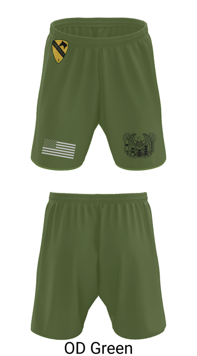 1st cav Div 3abct 85829502 Athletic Shorts With Pockets - 49