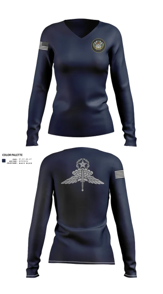 Womens Long Sleeve Vneck Shirt, JCU, , Teamtime, Team time, sublimation, custom sports apparel, team uniforms, spirit wear, spiritwear, sports uniforms, custom shirts, team store, custom team store, fundraiser sports, apparel fundraiser