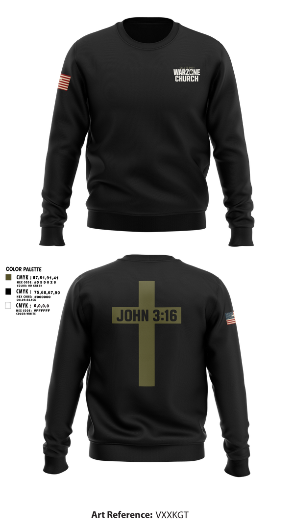 Crew Neck Sweatshirt, Warzone Church, , Teamtime, Team time, sublimation, custom sports apparel, team uniforms, spirit wear, spiritwear, sports uniforms, custom shirts, team store, custom team store, fundraiser sports, apparel fundraiser