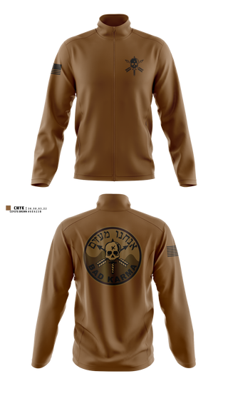 Fleece Jacket, Bad Karma, Army, Teamtime, Team time, sublimation, custom sports apparel, team uniforms, spirit wear, spiritwear, sports uniforms, custom shirts, team store, custom team store, fundraiser sports, apparel fundraiser