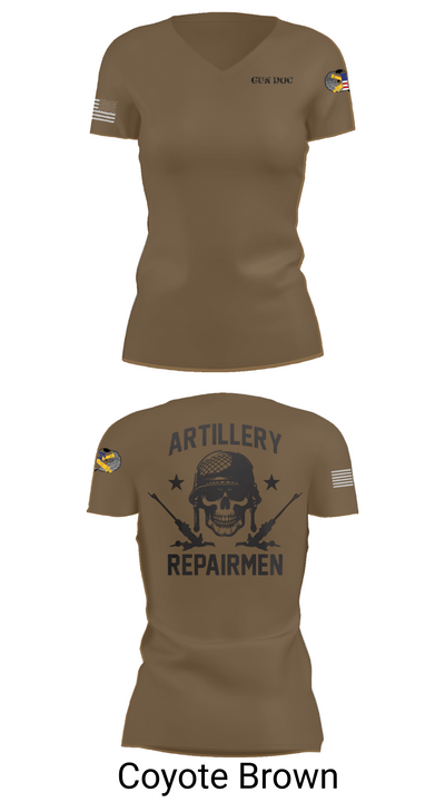 ARMT 1-320th Field Artillery 75505758 Women's Short Sleeve V-neck Shirt - 8
