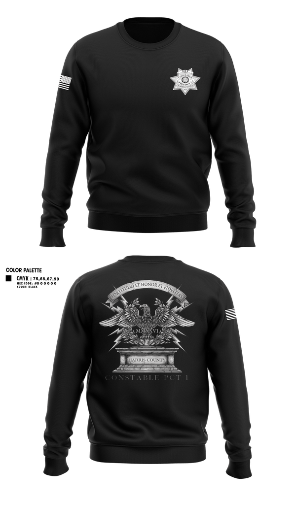 Crew Neck Sweatshirt, Harris county pct 1 swat, Police, Teamtime, Team time, sublimation, custom sports apparel, team uniforms, spirit wear, spiritwear, sports uniforms, custom shirts, team store, custom team store, fundraiser sports, apparel fundraiser